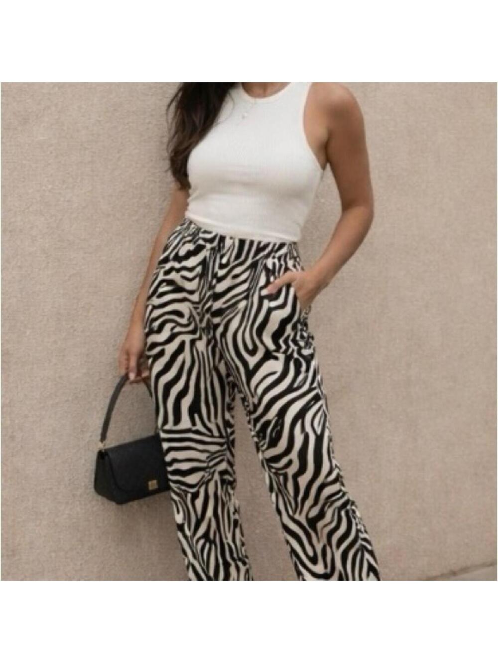 NWT/NEW Rachel Zoe Zebra Pants - XL